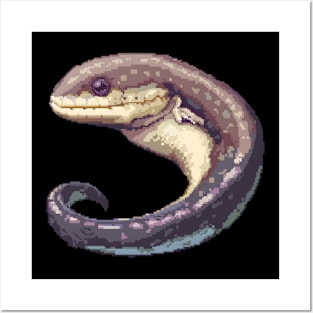 Eel in Pixel Form Posters and Art